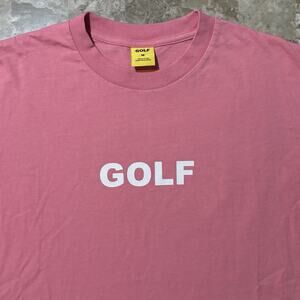 Golf Wang Shirt Mens Medium Pink Short Sleeve Center Logo Tyler The Creator
